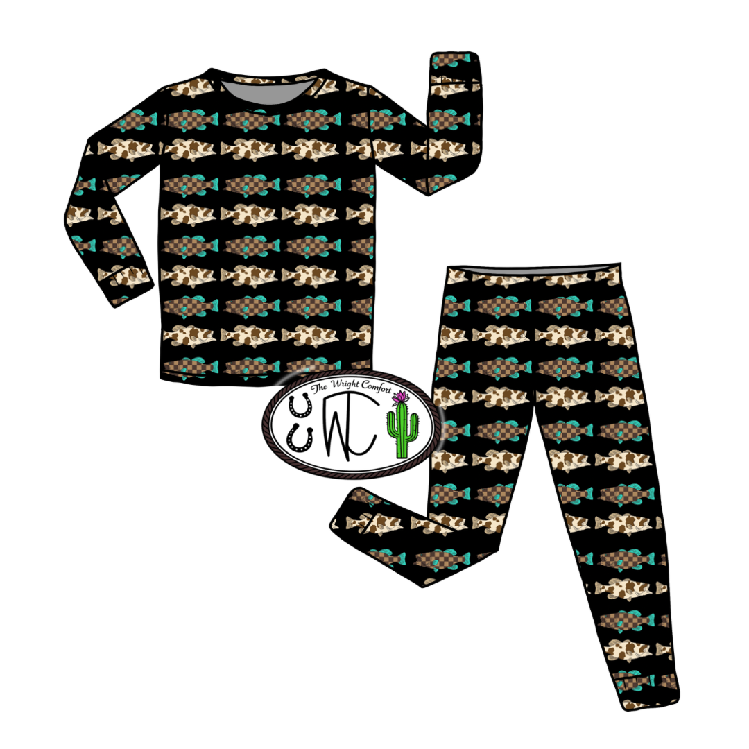 Cow/Checkered Fish